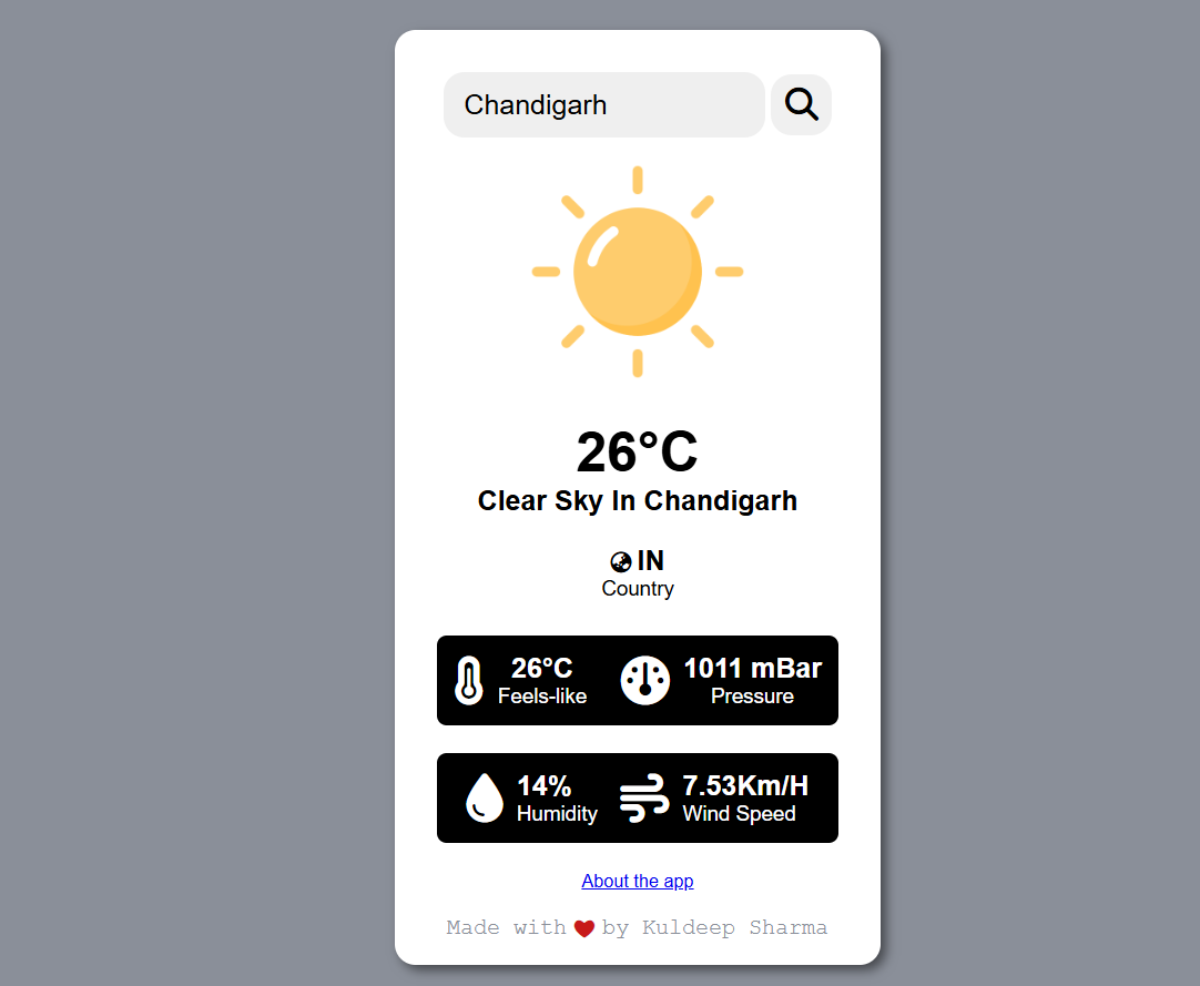 Weather App